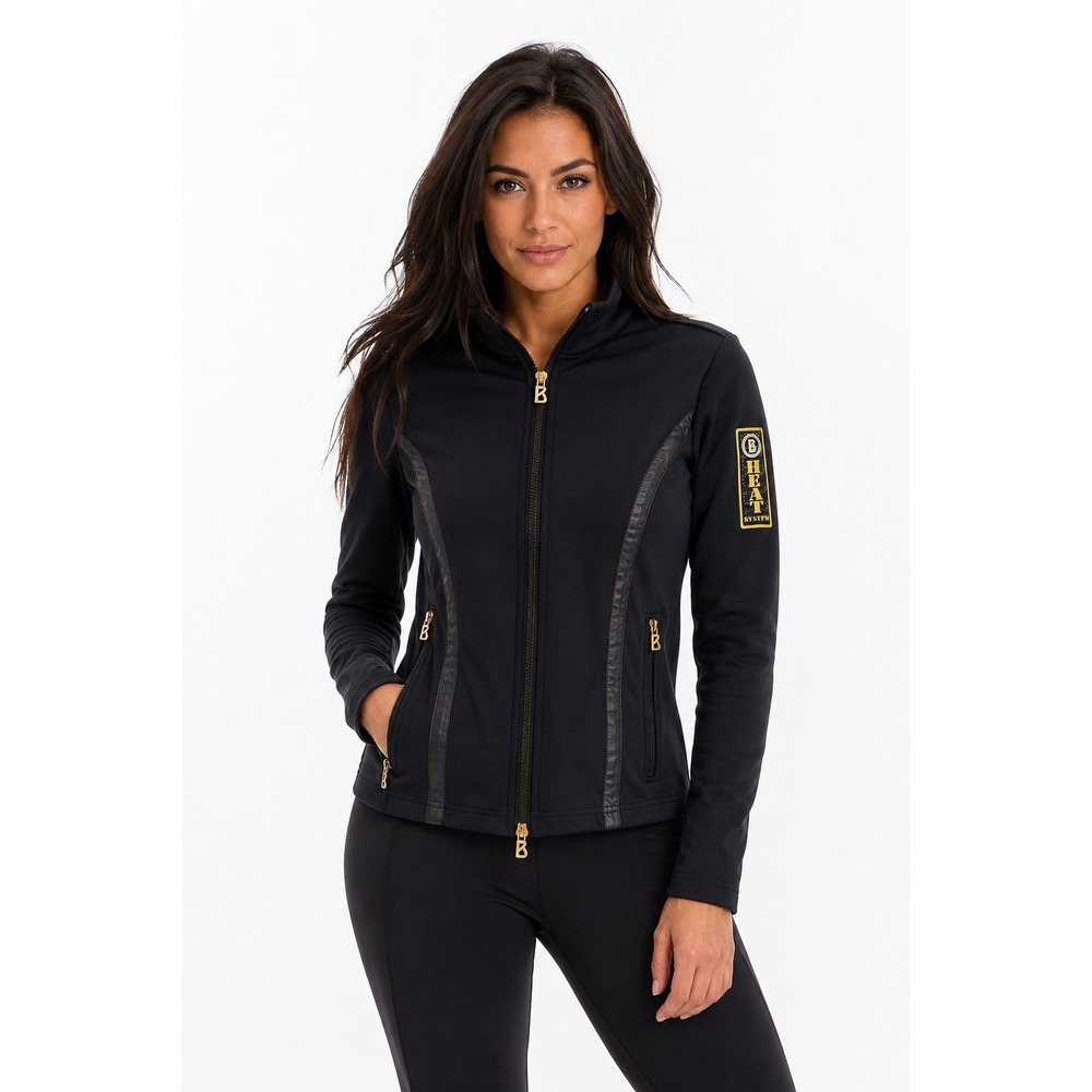 Bogner Heat‎ System Heated Softshell Jacket Black Full Zip Women's US M  Ski